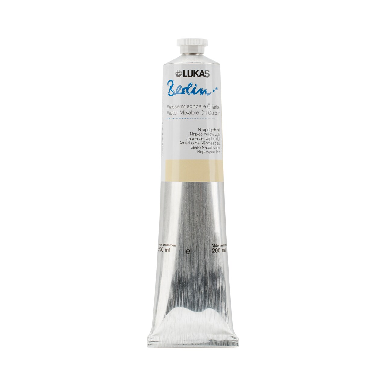Lukas Berlin Pro Artists Water Mixable Oil Paint, Smooth Consistency with Beeswax, Lightfast Pigments, Quick Drying, Easy Clean-Up, Eco-Friendly, Professional Quality, 40 Color Range